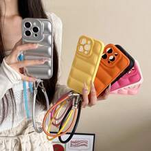 1pc Cute Bread Phone Case DIY Heart Macaron Color 2025's Latest Hot-Selling Mobile Phone Case Cell Phone Case For Galaxy S25, S24, S24Plus/S24+, S24Ultra, S24FE, S20, S21, S22, S23 Compatible With Iphone 11/11 Pro/11 Pro Max/12/12 Pro/12 Pro Max/13/13 Pro/13 Pro Max/14/14 Pro/14 Pro Max/15/15 Pro/15 Pro Max/16/16 Pro/16 Pro Max IPhone16E Shaped Grip And Military Shockproof Protection]Silicone Case G04/G05/G13/G14/G15/G22/G24/G32/G60/G85 - Silver - View 7