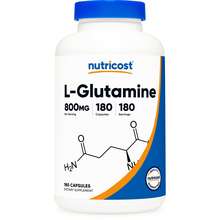 Nutricost L-Glutamine 800mg, 180 Capsules - Gluten Free, Non-GMO | L-Glutamine Supplement, Muscle Recovery, Non-GMO, Gluten Free, Nutricost, Premium Quality - 其他 - 查看 1