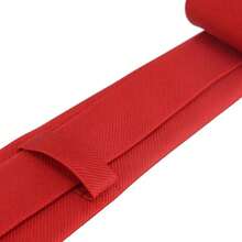 Kit 3 Gravatas Cinza Claro Padrinhos Casamentos Eventos - Vermelho - Visão 6