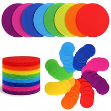 40 PCS 4 Inch Floor Dots For Classroom, 8 Colors Carpet Circle Spots, Removable Non-Slip Flexible Markers For Preschool, Kindergarten, Daycare, Yoga, Home & Playroom - 40pcs - View 8