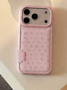 皮革粉色蝴蝶結 Ins 風 17 Pro Max 手機殼 15 New 17 Pro 女款 13 創意全包覆防震 16 Pro 超美 17 保護殼 - 粉色 - 查看 3