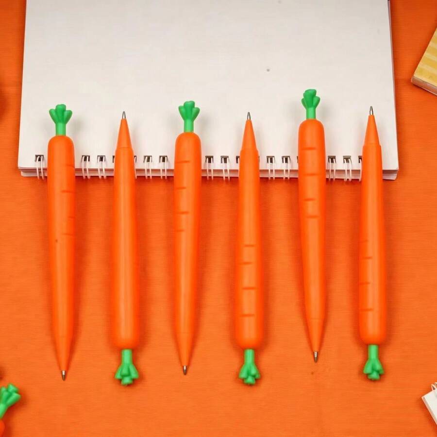3PCS Carrot Mechanical Pencil - Creative Cute Adorable Student-Specific No-Jam No-Break Mechanical Pencil - Back To School Student Writing Stationery - A - View 1