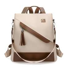 Lightweight Waterproof Dual‑Use Backpack For Women Office Travel & Daily Outings - Beige - View 9