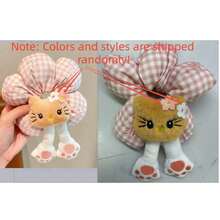 1pc Sanrio Cute Hello Kitty Sponge Flower Hair Scrunchie, Messy Bun Holder, Hair Tie Accessory - Multicolor - View 8