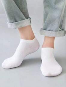 30/20/15/10/5/3/1雙女款純色隱形短襪，白色、灰色、黑色，可愛女襪，女孩襪，秋冬/春夏襪，網眼透氣設計，通風孔設計，吸濕排汗，柔軟舒適，適合各種節日、運動、休閒、商務及日常穿著，四季皆宜，隨機配色6/9雙 - 彩色 - 查看 5