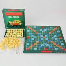 Instant Word 拼字遊戲 (高品質硬盒版) - 附拼字與單字清單的填字遊戲板，便攜式英文學習板，適合家庭娛樂，易於使用設計，拼圖與單字清單附顏色編碼 - 綠色 - 查看 1