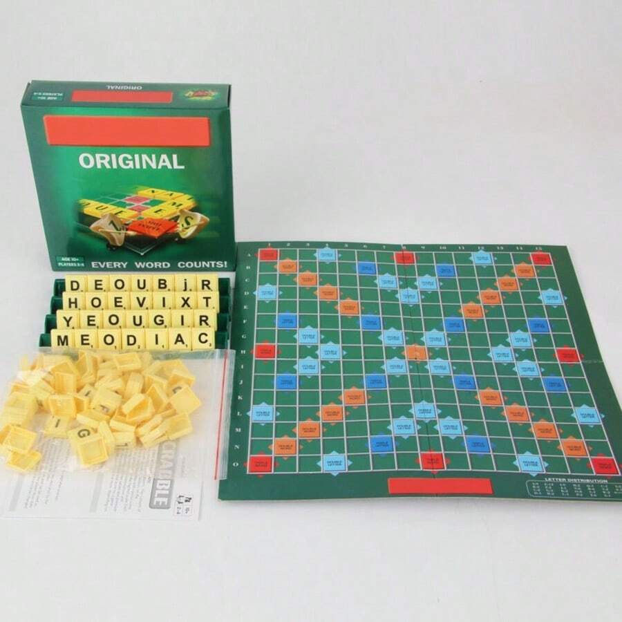 Instant Word 拼字遊戲 (高品質硬盒版) - 附拼字與單字清單的填字遊戲板,便攜式英文學習板,適合家庭娛樂,易於使用設計,拼圖與單字清單附顏色編碼 - 綠色 - 查看 1