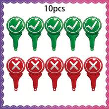 10/6/1pc Back-To-School Essentials: Correct/Incorrect Handheld Aluminum Foil Playable Balloon-Green Checkmark And Red Cross Portable Foil Balloon Sticks For Yes Or No Classroom Quizzes, Interactive Teaching Props, And First-Day-Of-School Party Decor - True Or False Balloon Stick - View 14