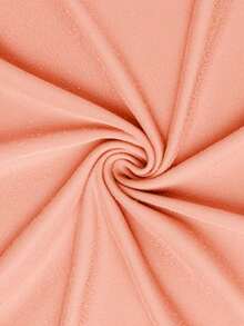 Soft And Breathable Round Neck Short Sleeve Casual T-Shirt For Little Girls, Suitable For Daily Wear And Vacation - Coral Orange - View 6