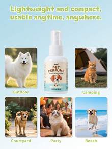 Oivolii Pet Deodorizing Spray, Pet Perfume - Vanilla Coconut Scent, Long-Lasting Fragrance, Keeps Pets Smelling Fresh And Clean., Suitable As A Daily Grooming Tool For Dogs And Cats, A Great Gift For Pets. 2.03fl.Oz. - 60ml - View 9