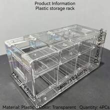 2/3/4pcs Clear PP Material Vertical Divider Bag Organizer Stackable Purse Storage Rack Anti-Deformation Dustproof Moistureproof Visible Design Easy To Clean Space Saving For Closet Wardrobe Dresser Top Handbag Classification Storage - Clear - View 10