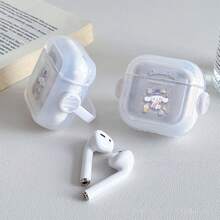 三麗鷗 Cinnamoroll 音樂 AirPods Pro 保護殼 可愛透明防震殼 附旋轉支架 相容 AirPods 1/2/3/4 與 Pro/Pro 2 代 適用於新款 AirPods Pro 3 送女友聖誕襪小禮物 - transparent - 查看 2