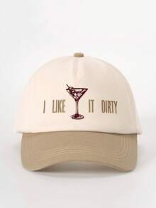 1 buah Topi Baseball Bordir "I LIKE Wine Glass IT DIRTY" Warna Blok, Topi Kasual Pelindung Matahari yang Dapat Diatur, Cocok untuk Perjalanan Musim Semi/Gugur, Topi Matahari Serbaguna Modis, Topi Remaja Gaya Y2K - topi bisbol - View 29
