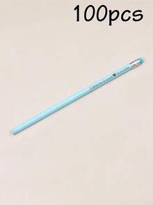 客製化刻字鉛筆 5/10/20/50/100/200支，大宗客製鉛筆，19cm/7.5in，5色：綠色/藍色/黃色/紫色/白色，可擦拭橡皮擦素描鉛筆，5美元以下平價，趣味鉛筆，可愛鉛筆，個性化禮物，開學季 - 風格A - 查看 12