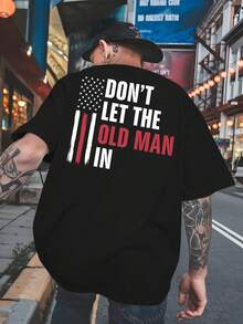 New Men's Printed Short-Sleeved T-Shirt, For Summer, Modern And Fashionable Top, Basic Round Neck Style For Spring And Summer, Versatile And Breathable, Suitable - 黑色 - 查看 4