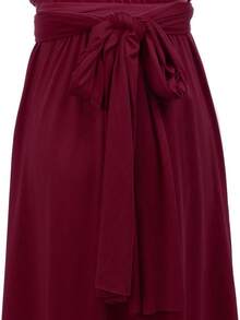 Vestido de Dama de Convertible para Mujer - Burdeos - Ver 5