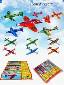 Schaumstoff Papierflieger, DIY Modellflugzeug, Outdoor Wurfflugzeug, klassisches Lernspiel für Teenager, Handwerksfertigkeiten Entwicklung, 12 Modelle, Sommerspiel, Schaumstoffgleiter - Verschiedenfarbig - Übersicht 1