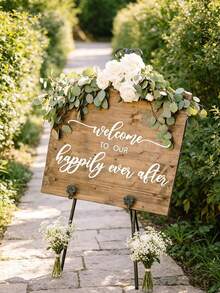 1pc Wedding Theme Window Sticker - Ideal For Window Decoration, Wedding Ceremony And Banquet Mirror Decor - One Size Fits All - View 9