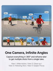 Insta360 X5 Panoramic Action Camera, 8K High Definition, Image Stabilized And Waterproof, Motorcycle Riding Handheld Camera, Vlog Travel Pocket Camera, Multiple Kits Available - View 10