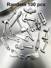 20/30/50/60/80/100pcs Mixed Vintage Silver Color Zinc Alloy Knight Sword, Gun And Bow Charms, Suitable For DIY Weapon Decorations, Jewelry Making And Crafts - Silver - View 22