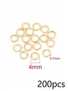 200 Pcs 304 Stainless Steel 18K Gold Plated Multi-Size Open Jump Rings Connector Rings, Handmade DIY Accessories For Necklace And Bracelet Making - Open Ring - View 9