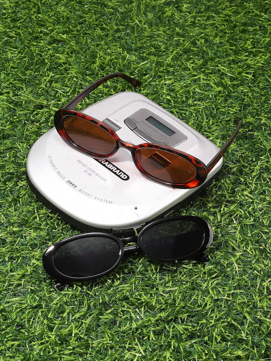 Shadewire 2對女款橢圓框時尚眼鏡，經典款，適合日常生活與夏季旅行，復古懷舊風
