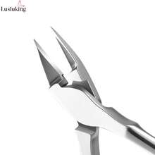 LUSLUKING 1件專業級嵌甲剪，不鏽鋼精準指甲修剪器，附彎曲夾口，適用於厚趾甲，美甲師必備 - 彩色 - 查看 7