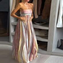 Vestidos Largos Para Mujer 2026 Spring New Loose Long Dress - Color - View 3