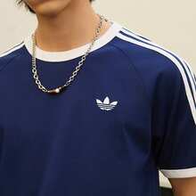 Adidas 3S TEE 純棉針織運動短袖T恤 - 寶藍色 - 查看 4