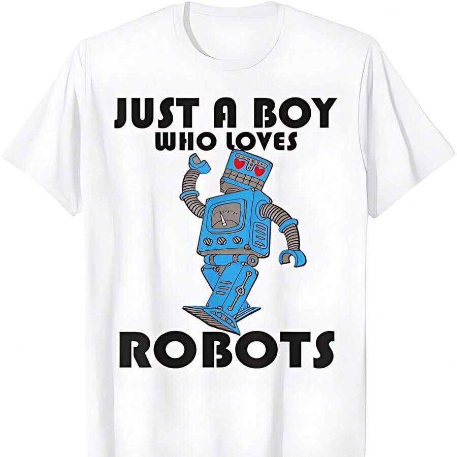 ¿A quién le encantan los robots? Camiseta de robot - Blanco - Ver 1