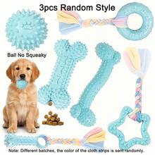 3pcs/6pcs Soft & Durable Teething Toys For Teddy Dog Puppies, TPR Material Durable Rope Knot Dog Toys, Suitable For Small & Medium Dogs, Relieve Boredom & Clean Teeth, Interactive Pet Supplies - Multicolor - View 10