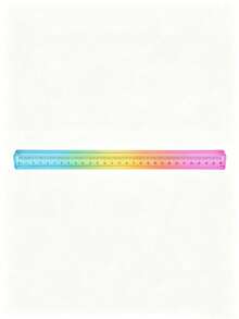 Cubo de regla colorido herramienta de dibujo geométrico 2 en 1, juego de papelería para aprendizaje de matemáticas, papelería de dibujo y medición, ayuda para la enseñanza de matemáticas, Body sólido geométrico de plástico multifuncional - Multicolor - Ver 9