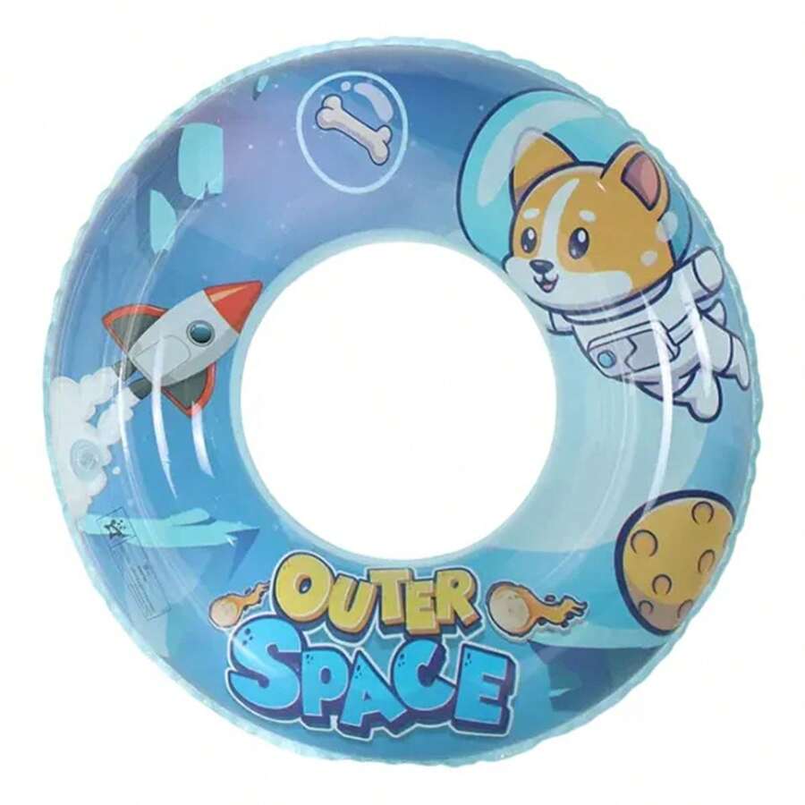 Inflatable Donut Lifebuoy Float For Swimming Pool 90cm - Baby Blue - View 1
