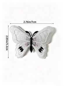 Embroidered Butterfly Car Air Vent Decor Fairy Style Car Aromatherapy Clip Decor Clip Car Interior Air Conditioning Decoration Ornament - A - View 5