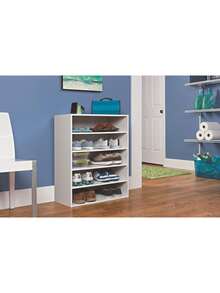1565 Stackable 5-Shelf Organizer, White - Organizer - View 4