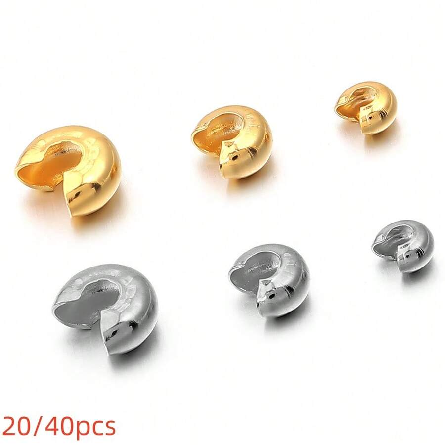 20/40pcs Stainless Steel Open Jump Rings, Necklace And Bracelet Making Accessories, Jewelry Making Supplies, Minimalist Fashion Chain Connectors