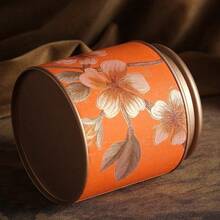 1 buah Wadah Penyimpanan Dapur & Pantry 500ml/100ml, Untuk Teh, Biji Kopi, Gula dan Kacang-kacangan, Wadah Teh Logam, Kedap Udara, Bagian Bawah dan Tutup Berlapis Porselen, Hadiah Liburan & Penggunaan Sehari-hari - MultiWarna - View 7