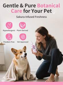 GJYC PET 寵物香水噴霧適用於狗和貓 – 持久櫻花香氣，除臭 & 清新，無酒精配方 – 3.38 液盎司 - 彩色 - 查看 5
