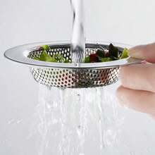 1/2PCS Thickened Stainless Steel Sink Strainer, Kitchen Vegetable Basin Anti-Clogging Residue Filter, Universal Sink Drain Strainer - 2PCS - View 9