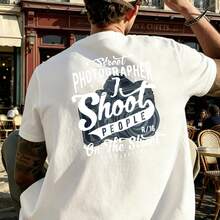 Street Photographer: I Photograph People On The Street Wearing Patterned T-Shirts For Summer Parties, Bars, Food Festivals, And As Fun Thanksgiving And Christmas Gifts For Friends. - White - View 3