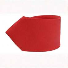 Kit 3 Gravatas Cinza Claro Padrinhos Casamentos Eventos - Vermelho - Visão 4