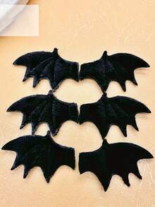 10pcs/Set Cute Plush Demon Bat Wings Halloween Bat Wings Decoration DIY Handmade Accessories Materials Cosplay Party Costume Props Halloween Theme Party Costume Props Halloween Decoration - Multicolor - View 1