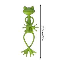 2/10pcs Frog Shaped Garden Ties, Flexible & Durable, Reusable & Adjustable, For Securing Climbing Vines & Shaping Potted Plants, Practical For Balcony & Yard Gardening, Unique Gift For Greenery - Multicolor - View 5