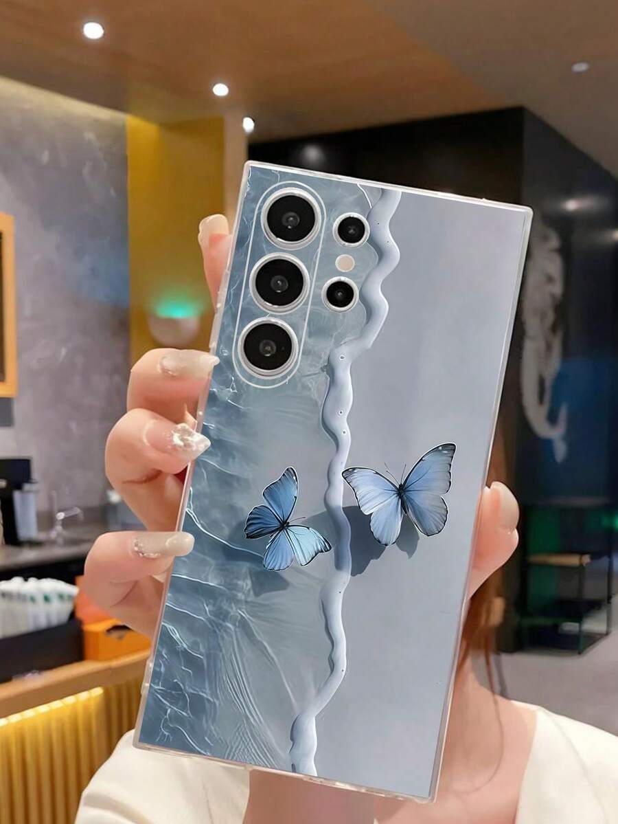 1個創意海灘海邊蝴蝶手機殼 柔軟保護套 適用於華為 榮耀 Galaxy A04e/12/A13/A14/A34/A50/A52/A53/A54/S21/S22/S23/S24/S25/S25Ultra/S25FE/S26/S26 PLUS/S26 ULTRA/S26 EDGE/ 6A/7A/8A/ 12T/13T/15T/15 TPRO, [國際版非本地版] - 無色 - 查看 1