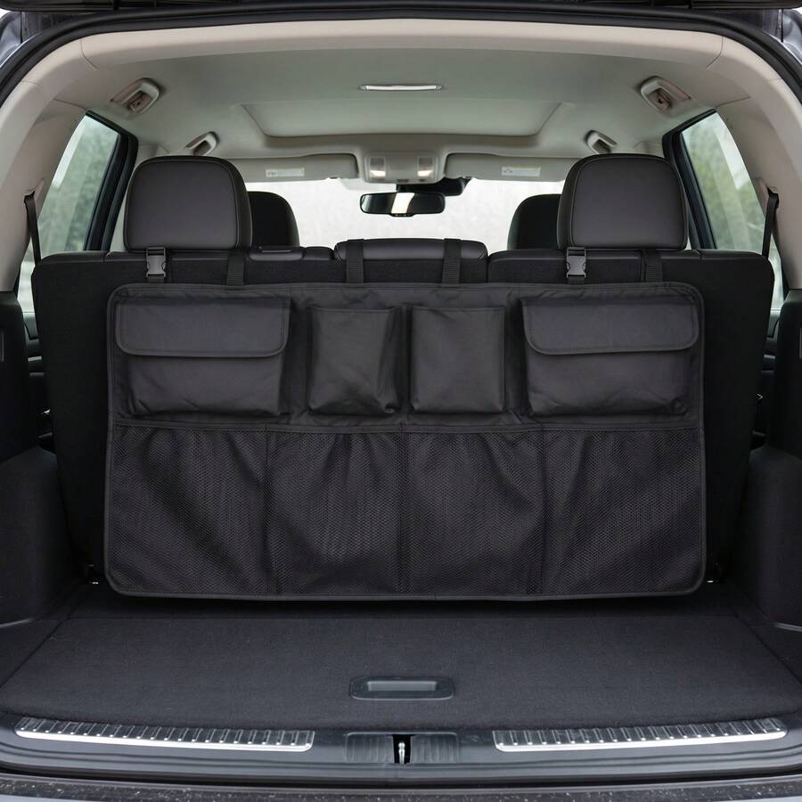 Multifunctional Car Hanging Organizer Bag, Large Capacity Multi-Pocket Storage With Compartments, Fits Trunk Or Seat Back, Easy Interior Clutter Organization, Travel Storage Essential, Multiple Styles Available - Multiple Styles - View 1