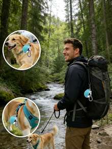 1pc 2-In-1 Pet Dog Water Bottle & Bowl Set, Equipped With Pet Car Leash, Portable Pet Water Dispenser, Pet Travel Hydration Container Cup, Outdoor Leak-Proof Built-In Design, Lightweight And Easy To Carry, Suitable For Walking And Hiking - Multicolor - View 9