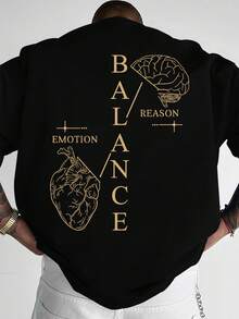 Camiseta de hombre de algodón, estilo Y2K, personalizada y a la moda, cómoda y holgada, de manga corta, estilo-hop urbano, ropa casual americana para el día a día, transpirable, equ - Negro - Ver 1