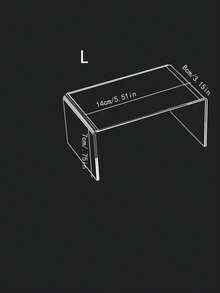 1/2/3/4/5 Pcs Acrylic Display Stand Set, Transparent Storage Rack Suitable For Collectibles, Desserts, Small Figurines, Cupcakes And Candy Bars, Rectangular Multi-Tier Desktop Organizer, Applicable For Home, Kitchen, Office, Dorm Decor And Storage - Clear - View 19