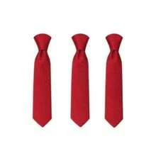Kit 3 Gravatas Cinza Claro Padrinhos Casamentos Eventos - Vermelho - Visão 1