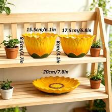 Đĩa sứ họa tiết hoa hướng dương, đĩa ăn trang trí, bộ đồ ăn thiết kế hoa hướng dương dễ thương, đĩa ăn nhà bếp, đĩa ăn sứ hoa hướng dương sáng tạo cho nhà bếp gia đình, thiết kế hoa hướng dương độc đáo, làm cho bữa ăn của bạn tràn ngập ánh nắng và niềm vui. Làm sáng bừng bàn ăn của bạn với bộ đồ ăn hoa hướng dương đáng yêu. - Nhiều màu - Xem 12